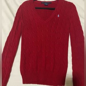 Women’s cable knit sweater